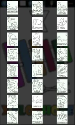 Alphabet Coloring Book android App screenshot 0